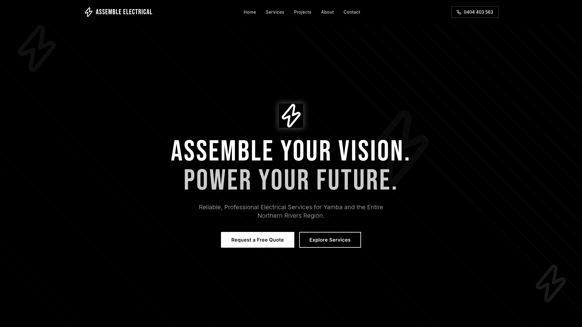Assemble Electrical website screenshot