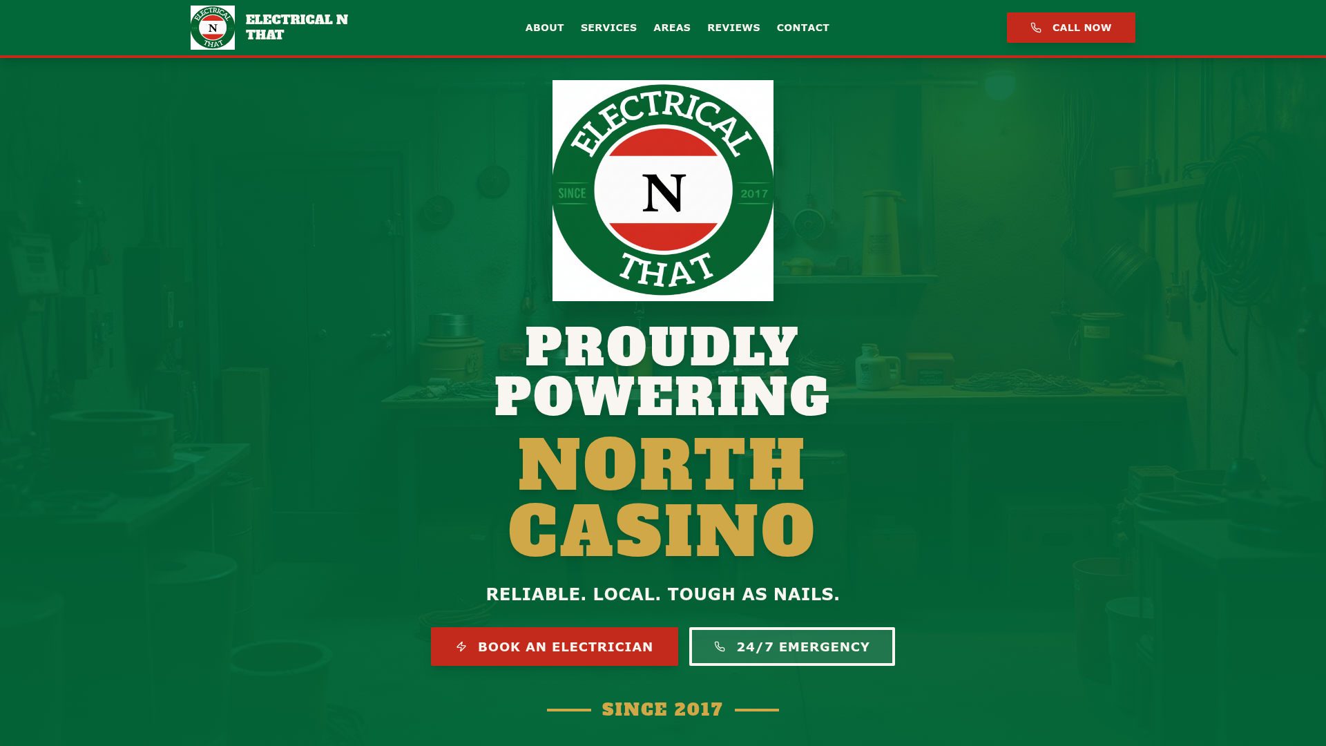 Electrical N That website screenshot