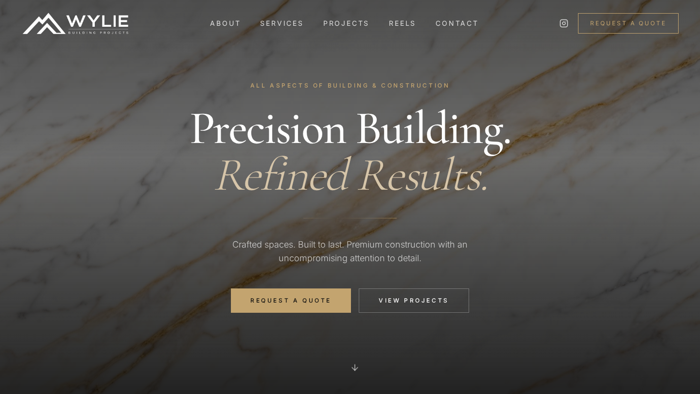 Wylie Building Projects website designed by Brisbane Web Design Co